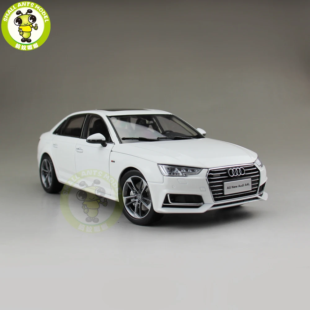 1/18 Audi A4 A4L литая под давлением металлическая модель автомобиля игрушка для мальчиков и девочек детская коллекция подарков Белый