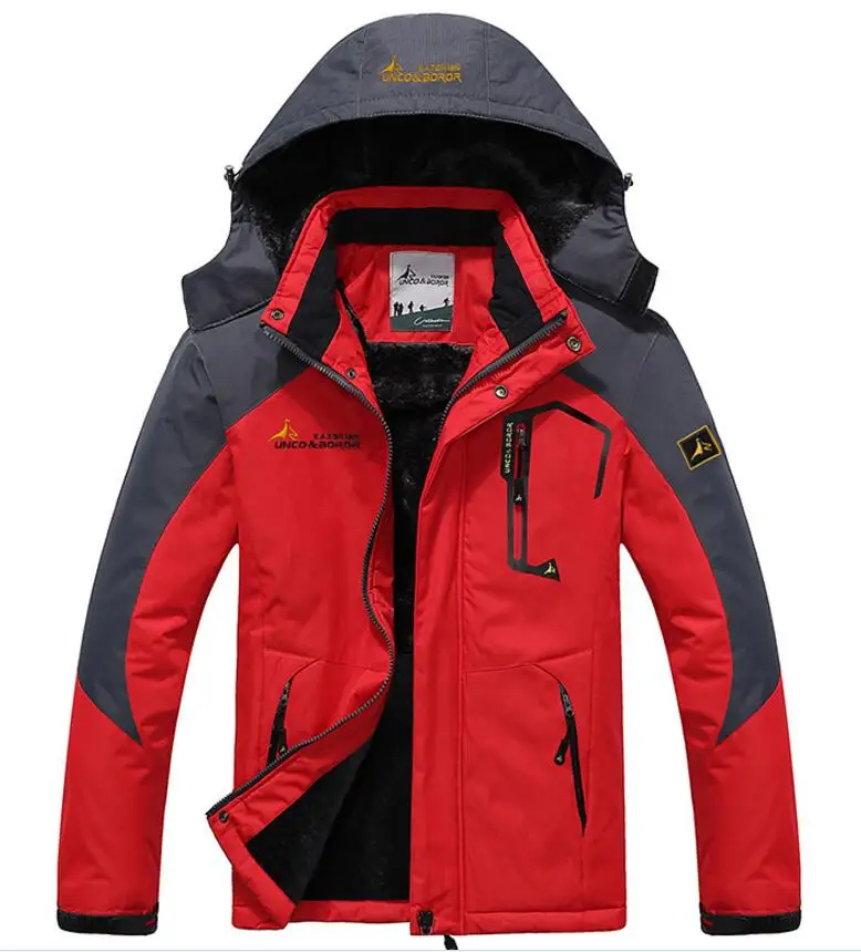 XIYOUNIAO размера плюс L~ 5XL 6XL зимняя куртка мужская водонепроницаемая с капюшоном мужская ветровка теплая Мужская парка jaqueta masculina пальто - Цвет: red