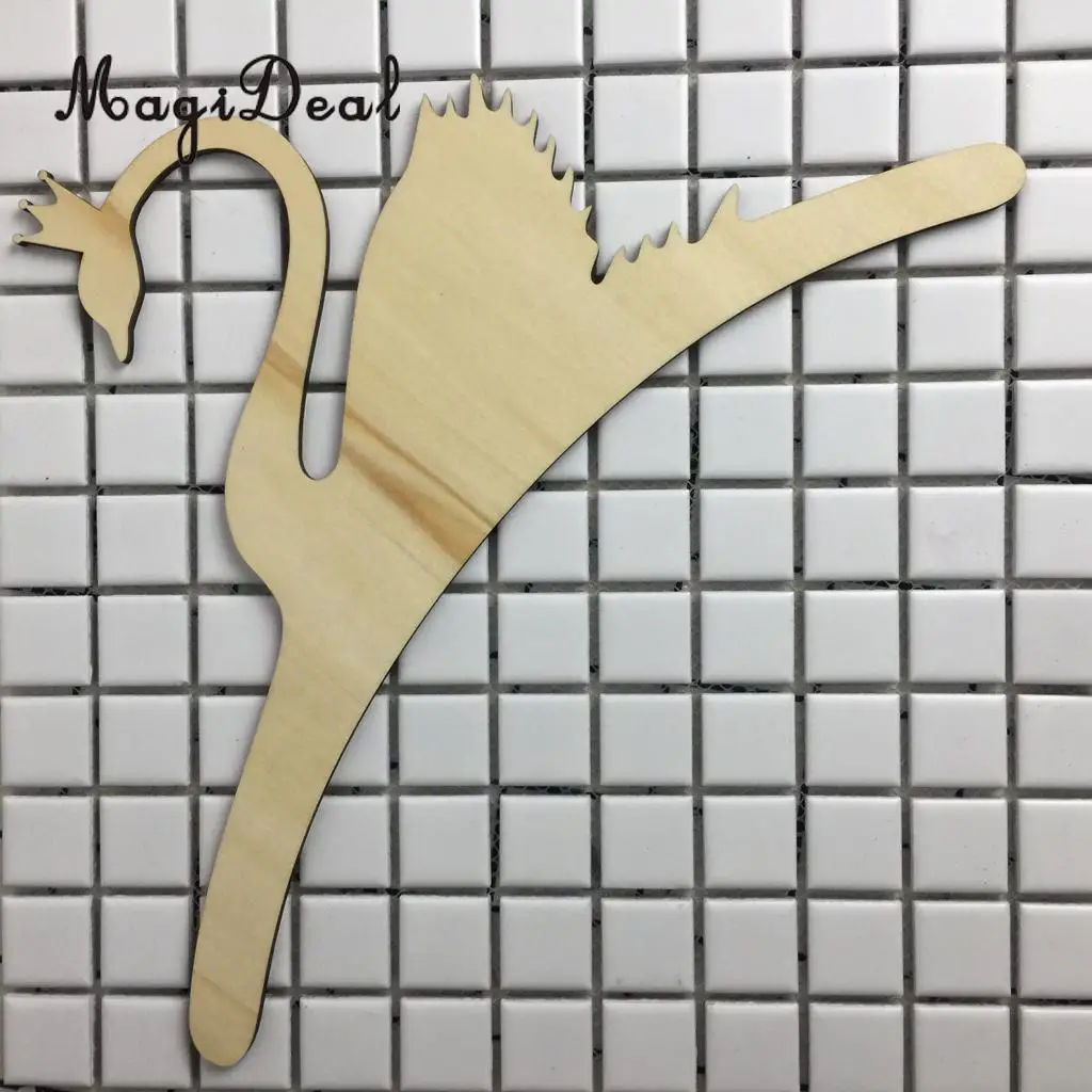 2pcs/Set Novelty Swan Baby Kids Room Nursery Wooden Coat Clothes Hook Hanger Gift Favor Photo Prop