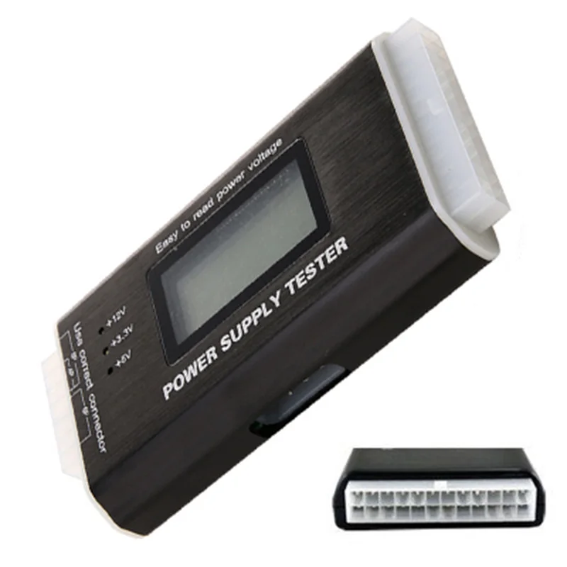 Цифровой ЖК дисплея компьютера Тестер питания 20/24 Pin 4 PSU SATA HDD atx, BTX ITX SATA набор для тестирования видеосигнала для ПК питания