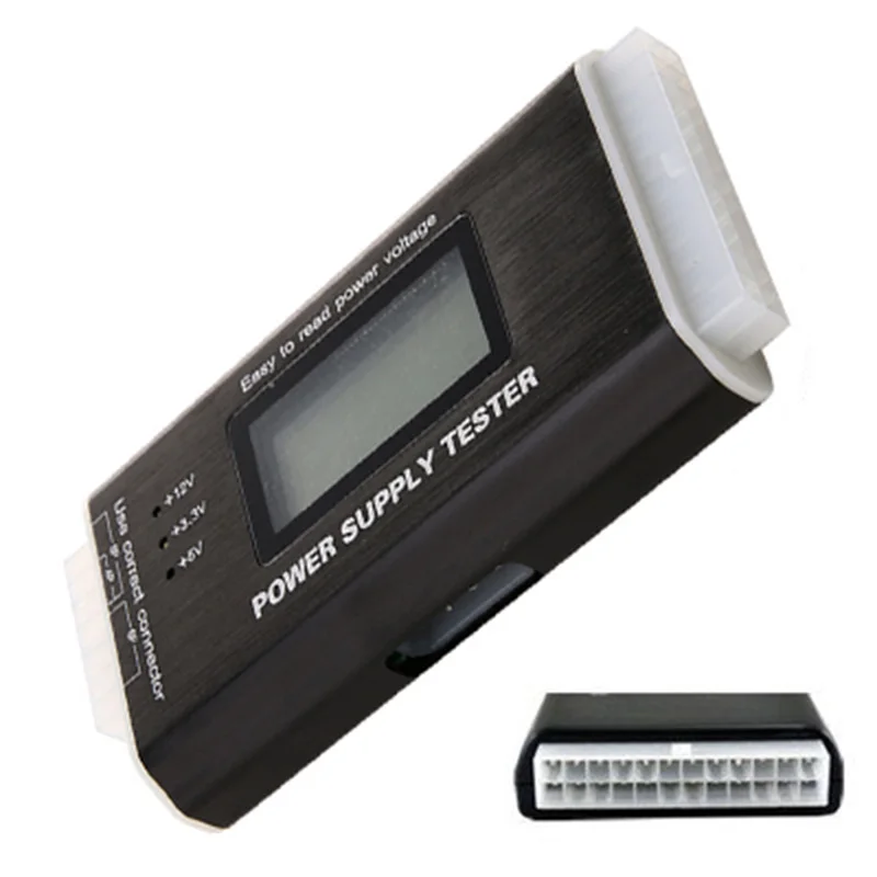 20//24 Pin Digital LCD PC Computer Power Supply Tester for ATX PCI-E SATA HDD