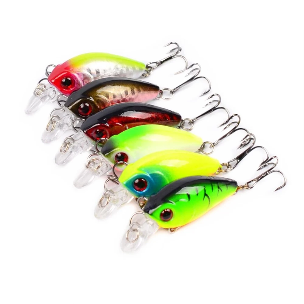 

1pcs/lot 4.5cm 3.5g Swim Fish Fishing Lure Artificial Hard Crank Bait topwater Wobbler Fishing Crankbait lure fishing tackle