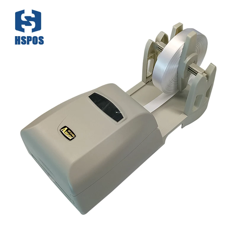 Thermische Transfer Label Printer Wassen Label Drukmachine Met Papier Houder Lint En Zijden