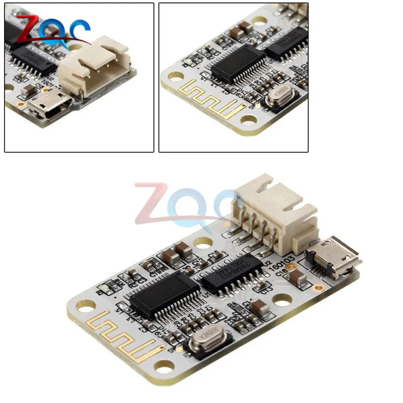 DC 5 в Micro USB мощность 3 Вт+ 3 Вт Bluetooth 4,0 аудио приемник плата беспроводной цифровой мини Bluetooth усилитель модуль 3 Вт* 2 для динамика