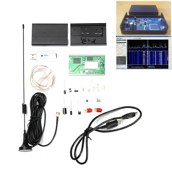 100 кГц-1,7 ГГц полнодиапазонное программное обеспечение радио HF FM AM RTL-SDR приемник комплект радиочастотной модуляции