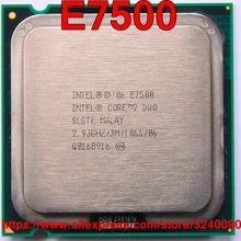 Процессор Intel Core 2 Duo процессор E7500 2,93 ГГц/3 м/1066 МГц двухъядерный разъем 775 Быстрая
