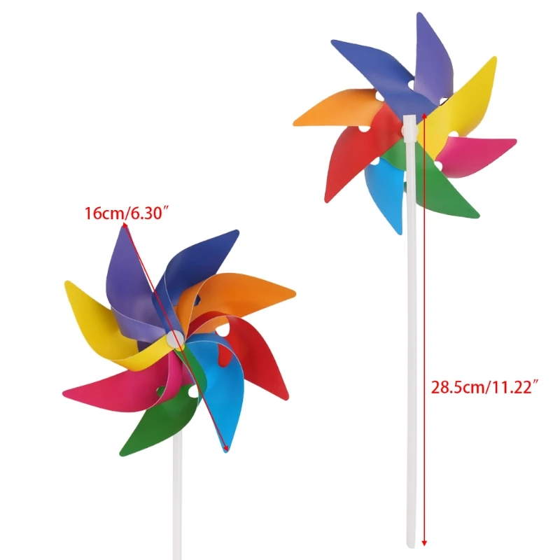 

Garden Yard Party Camping Windmill Wind Spinner Ornament Decoration Kids Toy New 95AE