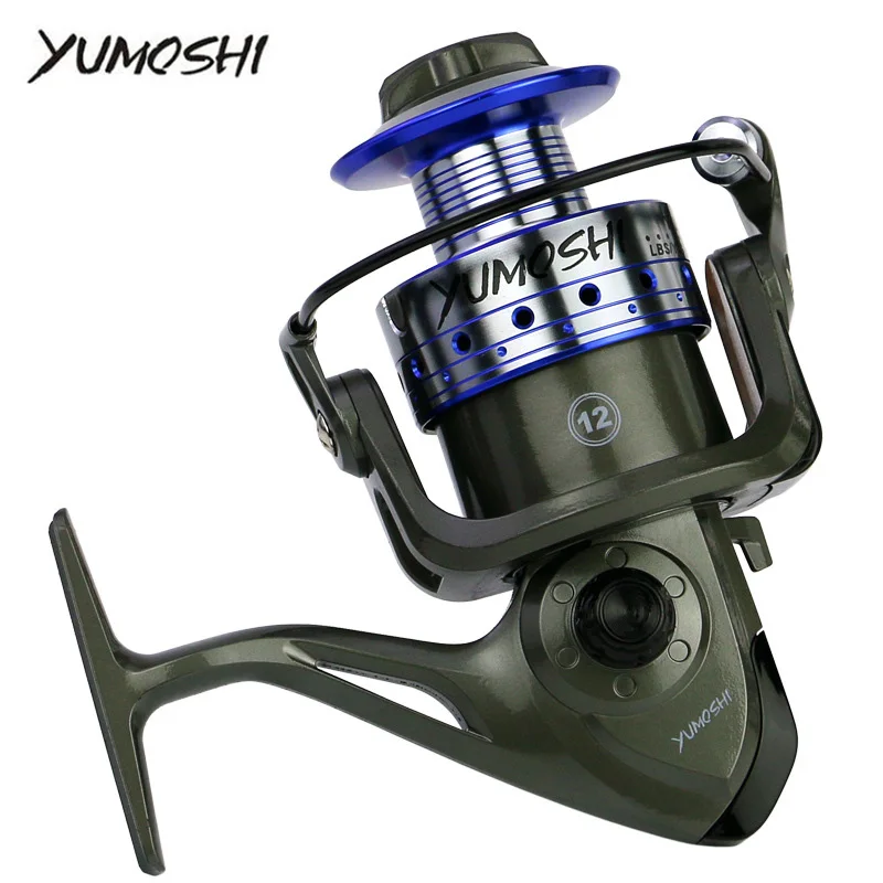 

YUMOSHI 2019 Fishing Spinning Reel LK Metal Fly Wheel Fresh/Salt Water Sea Carp Baitcasting Carp Bait Cast Fishing Tackle Reels
