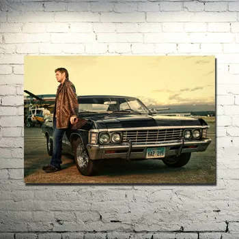 

Supernatural - Devil Ghost Art Silk Fabric Poster Print 13x20 24x36 TV Series Pictures For Wall Decor Dean Sam Winchester 022