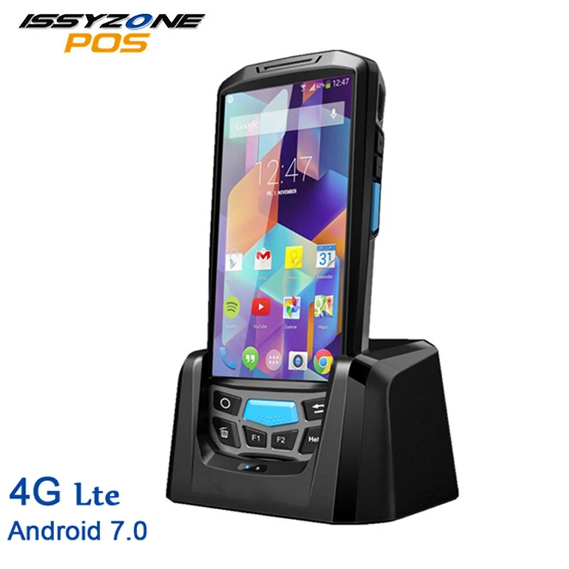 

PDA Android 7.0 Rugged Handheld Data Collector Warehouse Logistics 1D 2D Barcode Scanner 4G POS Terminal With 4800mAh Battery