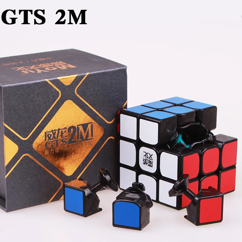 MOYU WeiLong GTS 3 м 3X3x3 Магнитный Головоломка Куб gts 2 м профессиональная скорость moyu кубики без наклеек магнит Волшебный куб игрушки для детей