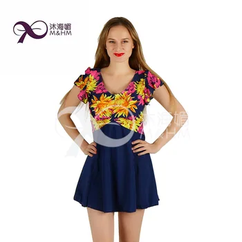 

Plus Size Hot Women Push-up One-piece Swim Dress Swimsuit Bikini Swimwear Tankini Summer Women Floral Swimwear Biquinis