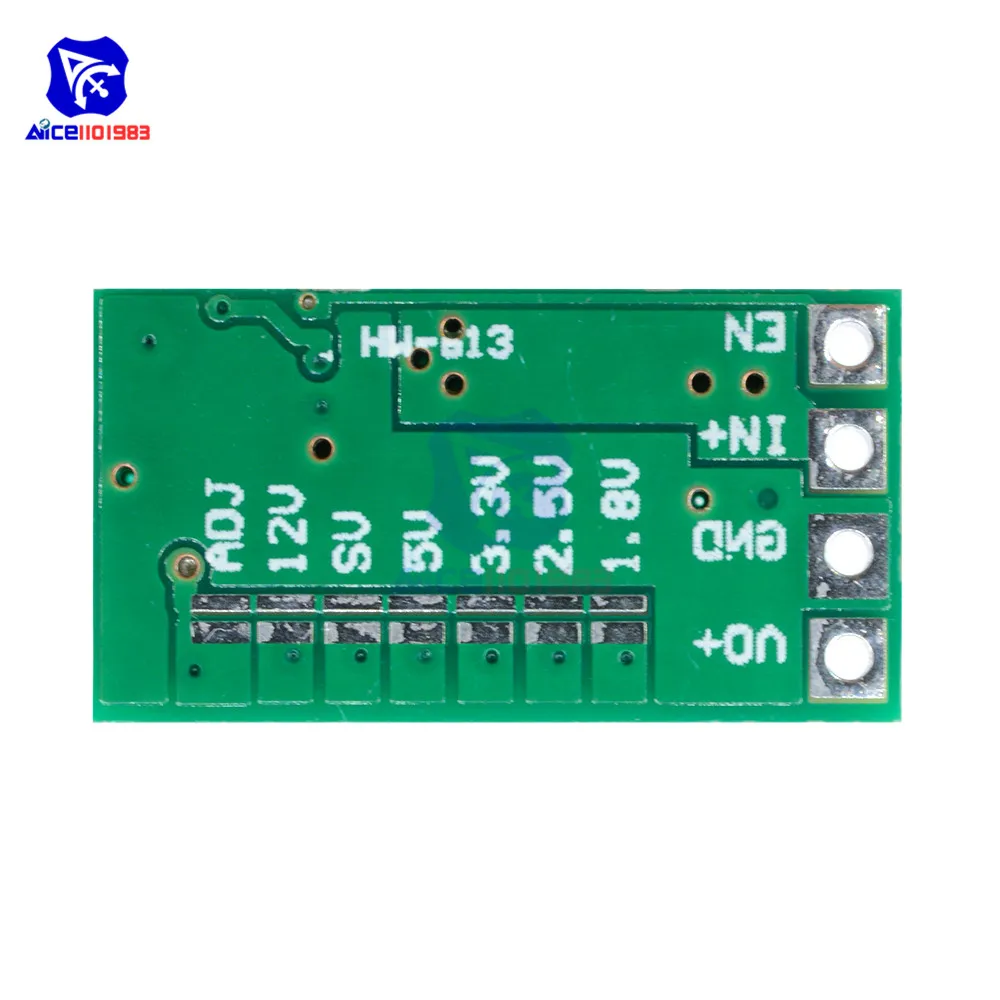 10 шт. мини DC-DC 12-24 В до 5 В 3 А понижающий источник питания 1,8 в 2,5 в 3,3 В 5 в 9 в 12 В Модуль Регулируемый преобразователь напряжения