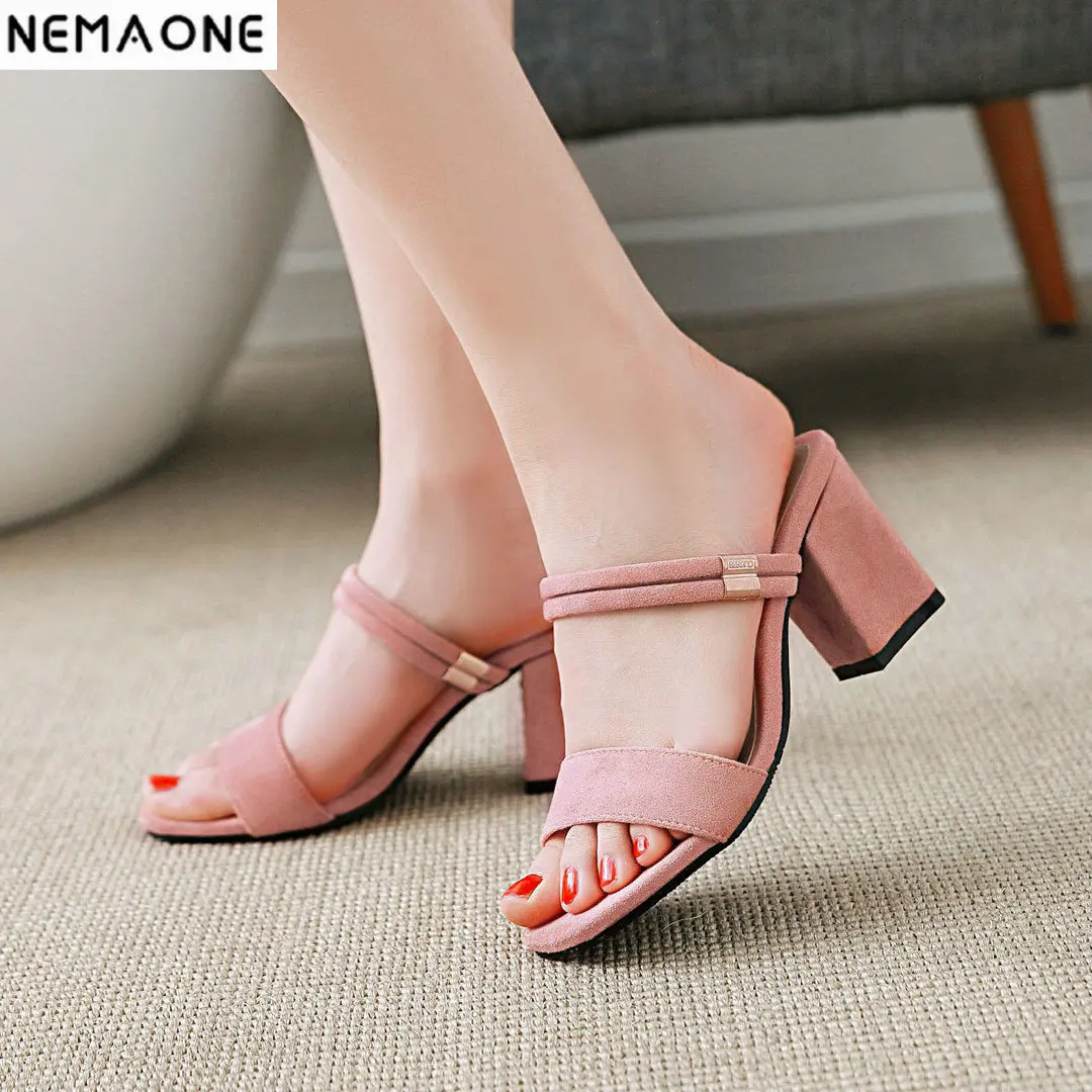 

NEMAONE Ladies Shoes 2019 Summer Gladiator Sandals Women High Heels Sandals Party Wedding Shoes Ladies Sandals