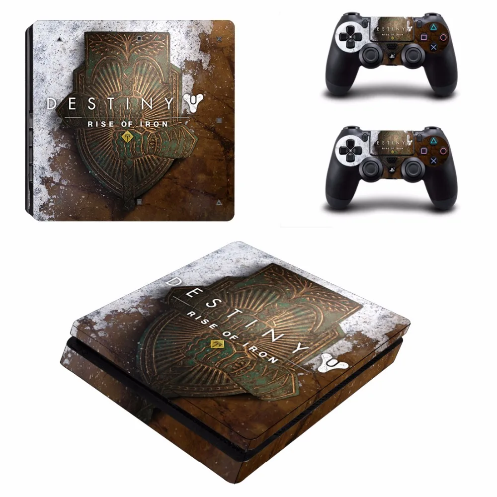 Стикер Destiny Rise of Iron PS4 Slim Виниловая наклейка для Playstation 4 и 2 контроллеров |