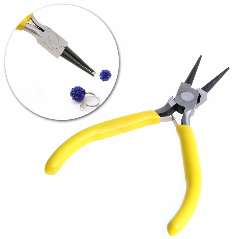 

DIY Mini Round Nose Jewelry Pliers Practical Jewelry Handmade Carbon Steel Tool