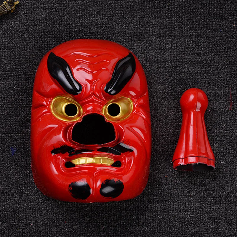 Halloween Plastic Mask Horror Red Tengu Long Nose Mask Drama Samurai Party Props Carnaval party supply Mascaras Halloween Terror