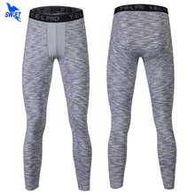 Мужские PRO компрессионные брюки для бега быстросохнущие Спортивные Брюки MMA высокоэластичные колготки Длинные беговое трико обтягивающее гимнастическое Фитнес-Леггинсы
