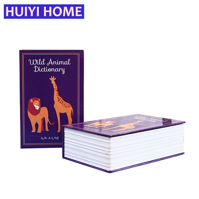 Emulational Book Strongbox с ключом креативный Сейф для монет коробка хранения мелочей мини