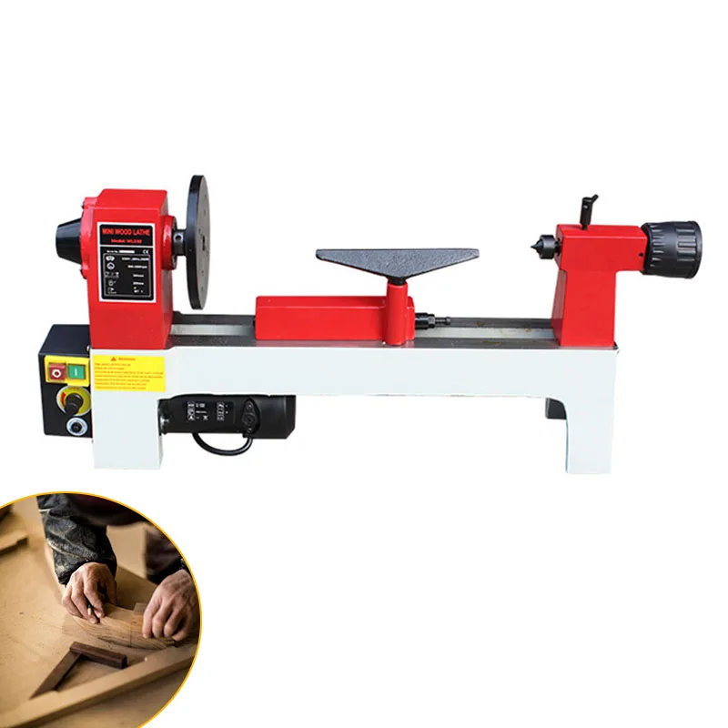 

DIY small lathe woodworking machinery and equipment small manual woodworking lathe