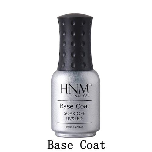 HNM гель для ногтей с молочными гранулами, впитывающий полупрозрачный лак для ногтей, штамповочный эмалевый Гель-лак для ногтей, УФ светодиодный Гибридный лак, 8 мл - Цвет: Base Coat