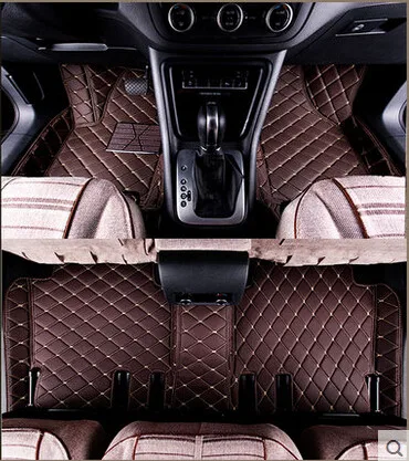 Хорошее качество! Высокое качество! специальные автомобильные коврики+ багажник коврик для NISSAN SERENA C26 7 мест-2011 Водонепроницаемый ковры