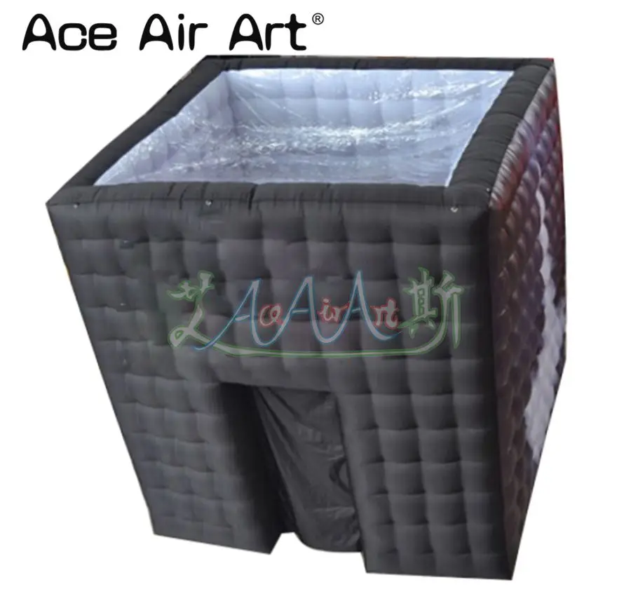 

Deft designed clearance top cube inflatable photo booth enclosure,3.3 m hight with transparency top for exhibition