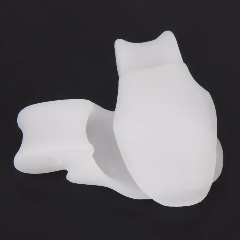 KONGDY 2 Pairs=4 Pieces Bunion Corrector Silicone Gel Toe Corrector Hallux Valgus Thumb Guard Foot Pain Relieve Patch