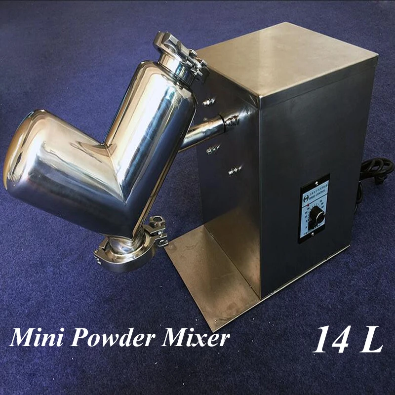 

Mini Powder Mixing Machine 14L Pony Type Vertical Mixer Small Raw Material Mixer Dry Powder Blender VH-14