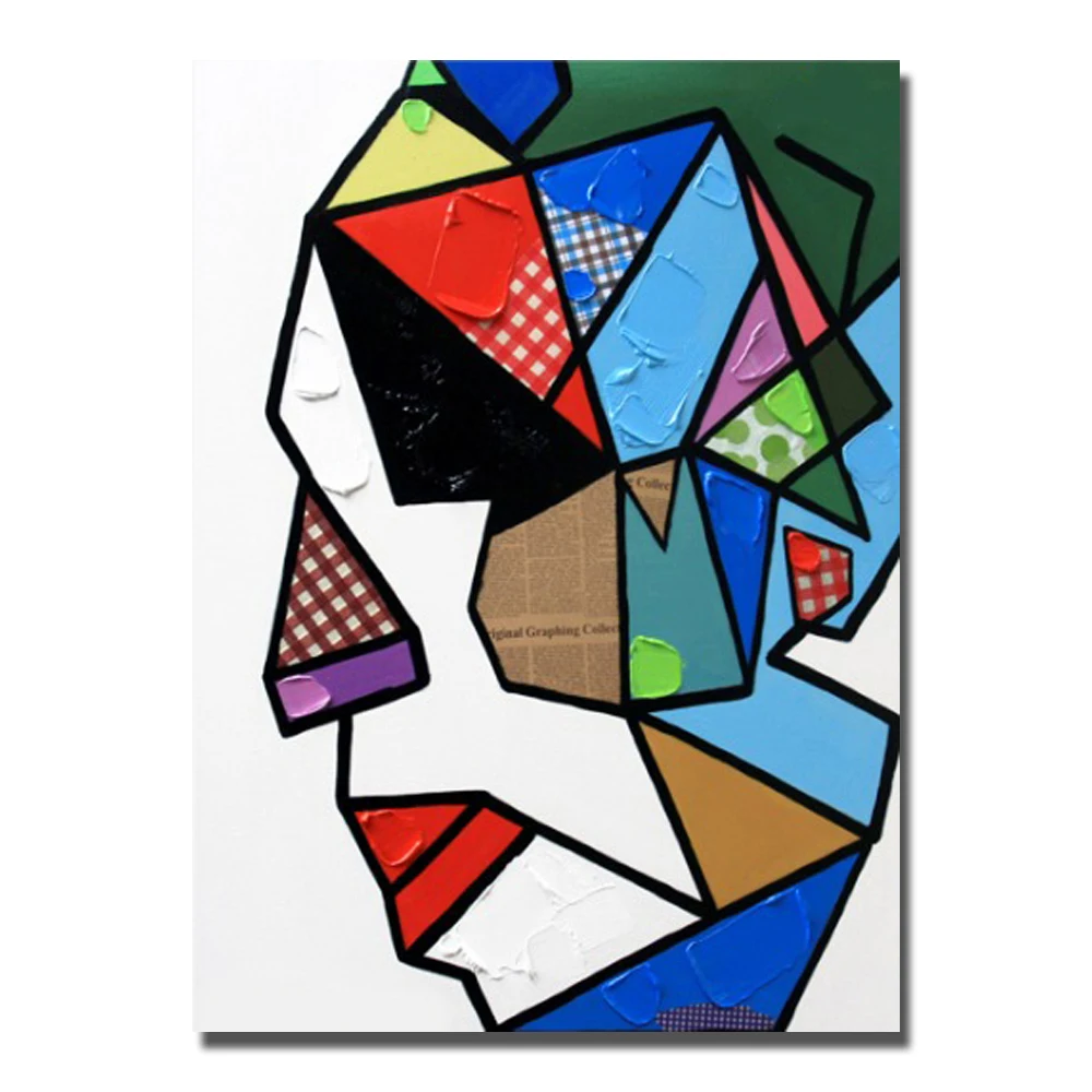 

New Design Face Decorative Oil Painting in Hand-painted Sitting Room Adornment Decorates a Wall Decoration Large Size