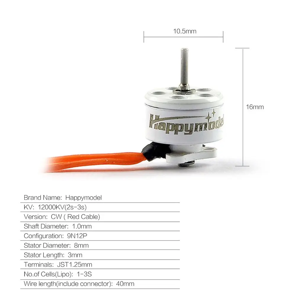 Happymodel SE0803 12000KV/16000KV/19000KV 1-3 S бесщеточный двигатель для Mobula7 RC Drone FPV Racing-CW/CCW RC Drone бесщеточный двигатель Happymodel SE0803 12000KV/16000KV/19000KV 1-3 S бесщеточный двигатель для Mobula7 RC Drone FPV Racing-CW/CCW RC Drone бесщеточный двигатель