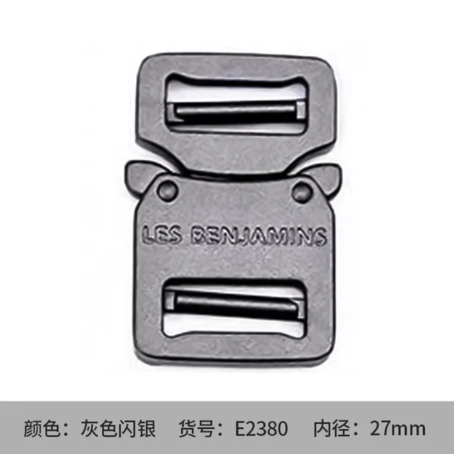 2pcs 27mm 38MM Metal Buckle Backpack Security Buckle for Tactical Belt