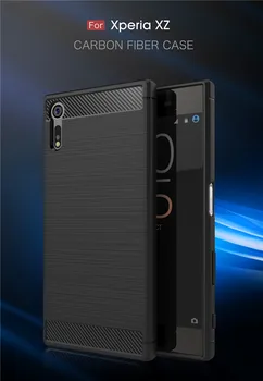 For Sony Xperia XZ F8331 F8332 Case Carbon Fiber Silicone TPU Skin Soft Back Cover Phone Case for Sony Xperia XZ F8332 F8331 goowiiz красный sony xperia xz premium