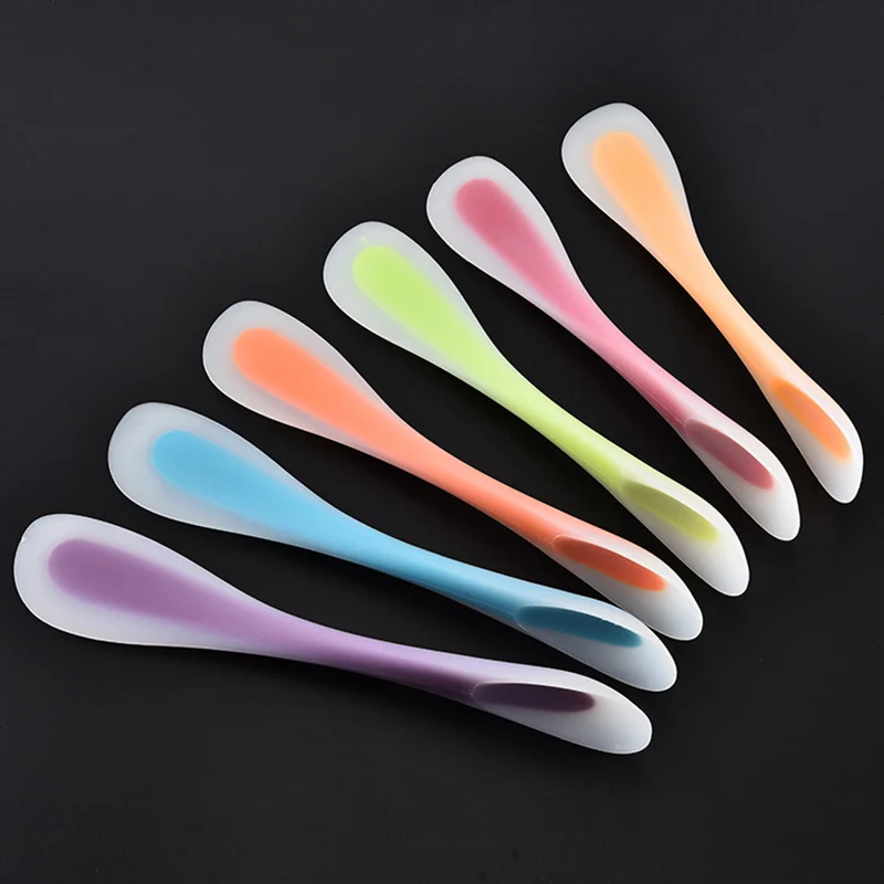 

Double Silicone Spatula Spoon Cookie Cakes Pastry Scraper Mixer Buttter Ice Cream Scoop Baking Tool TB Sale