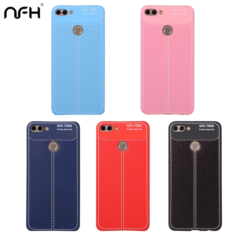 Роскошный чехол для huawei Y9 Y5 Y7 Y6 2017 2018 новый силиконовый Lychee Striae мягкий Fundas Y3 ll TPU |