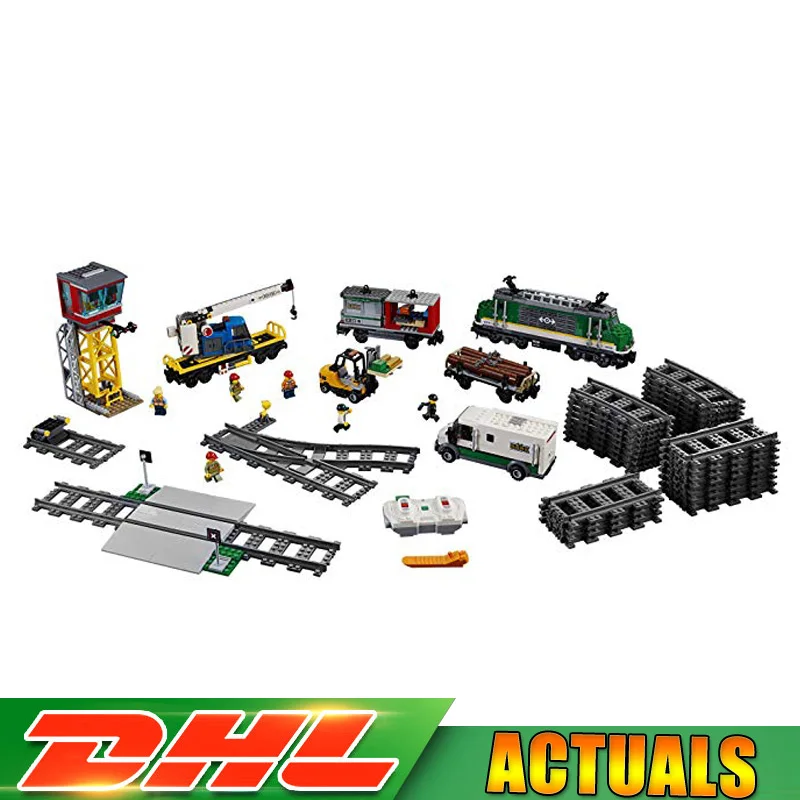 

Lepin 02118 City Trains Cargo Train Building Kit Building Blocks Bricks Car Model Toys LegoINGlys Christmas Compatible 60198