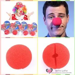 Бесплатная Доставка 1 шт. клоунский нос поролоновой забавные Косплэй Шутки Шутка Gag практические Trick новинка игрушки Хэллоуин питания день