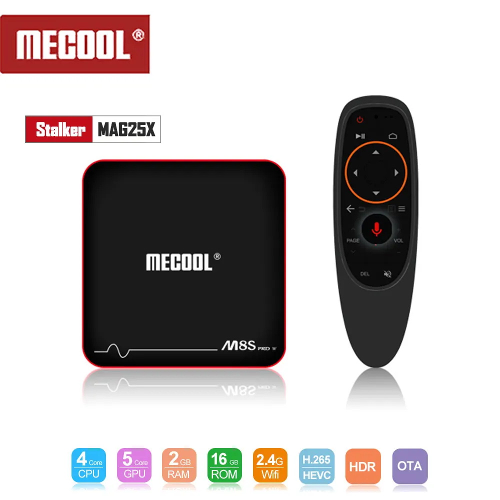 ТВ приставка Mecool M8S PRO W 2 4G с голосовым управлением телеприставка S905W Smart TV Box/Android 7 1