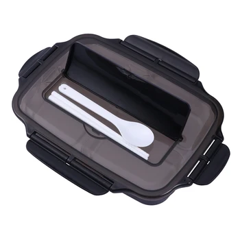 

Bento Box Food Container Nsulated Lunch Box 4 Grids Rectangular Lunch Container Single Layer for Student Adult