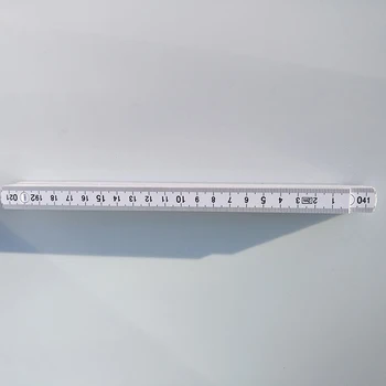 

2m Measuring ABS Accurate Portable Professional Metric Inch Folding Double Scale Durable Practical Ruler Woodworking