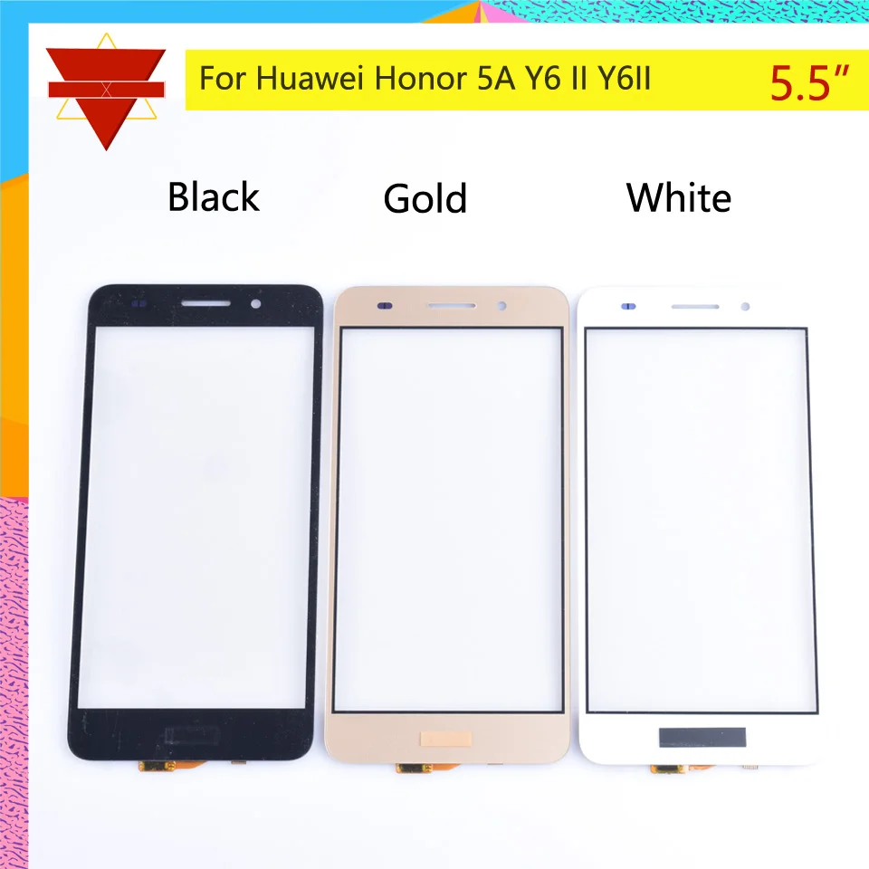 10 шт./лот для Huawei Honor 5A Y6 II Y6II искусственная кожа искусственный сенсорный экран