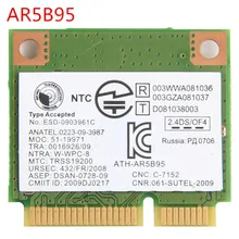 Atheros AR5B95 беспроводная WiFi карта 802.11b/g/n Половина мини PCI-E сеть Экспресс Wi-Fi WLAN карта для Dell acer Asus samsung