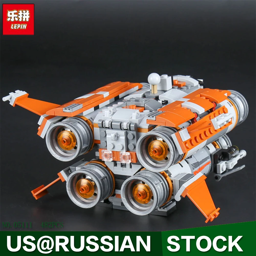 

Lepin 05111 Star 482Pcs Genuine War Series The Jakku Quadjumper Set Children Educational Building Blocks Bricks Toys Model 75178