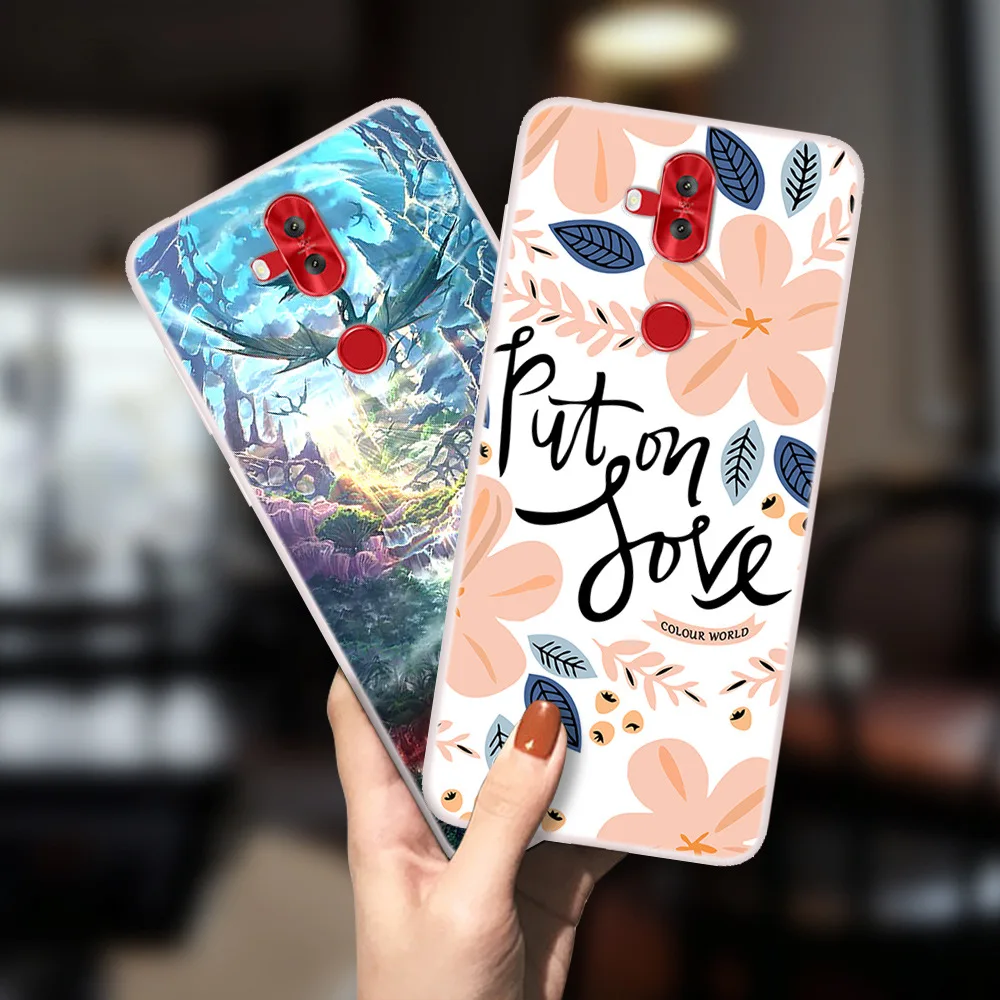 Чехол для Asus Zenfone 5 Lite ZC600KL милый мягкий силиконовый чехол из ТПУ задней панели