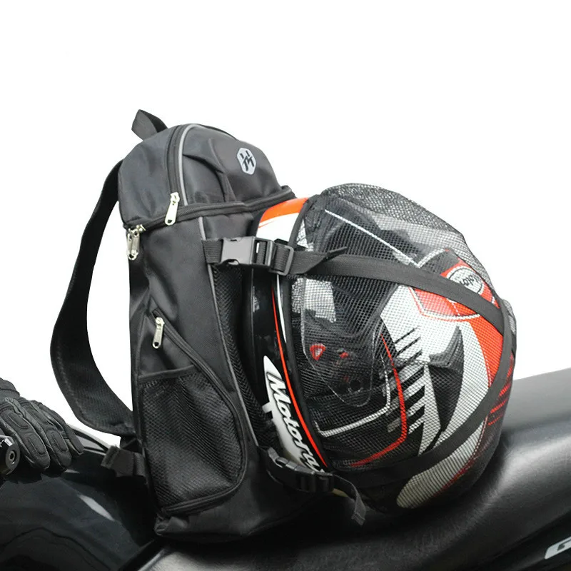 

Motorcycle Helmet Backpack Ride Bicycle BAG Travel Outdoor Sport Luggage Bag Motorbike Bags Scooter Bags Reflective Safety 24L