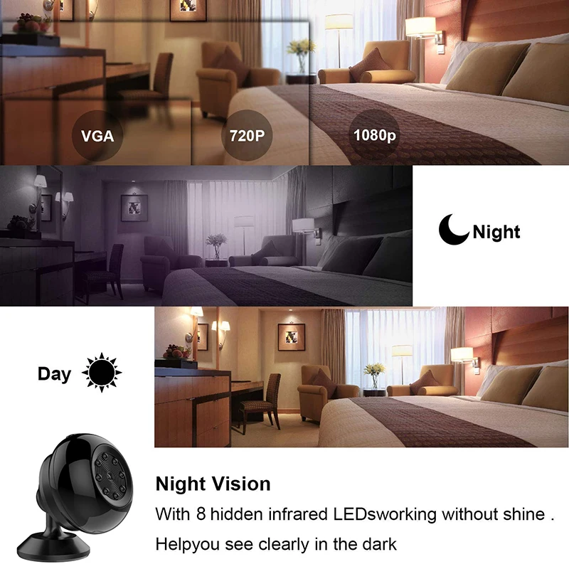 Wifi Mini Camera HD 1080P Night Vision Micro Camcorder Motion Detection Home Security DV Video Recorder Surveillance camera