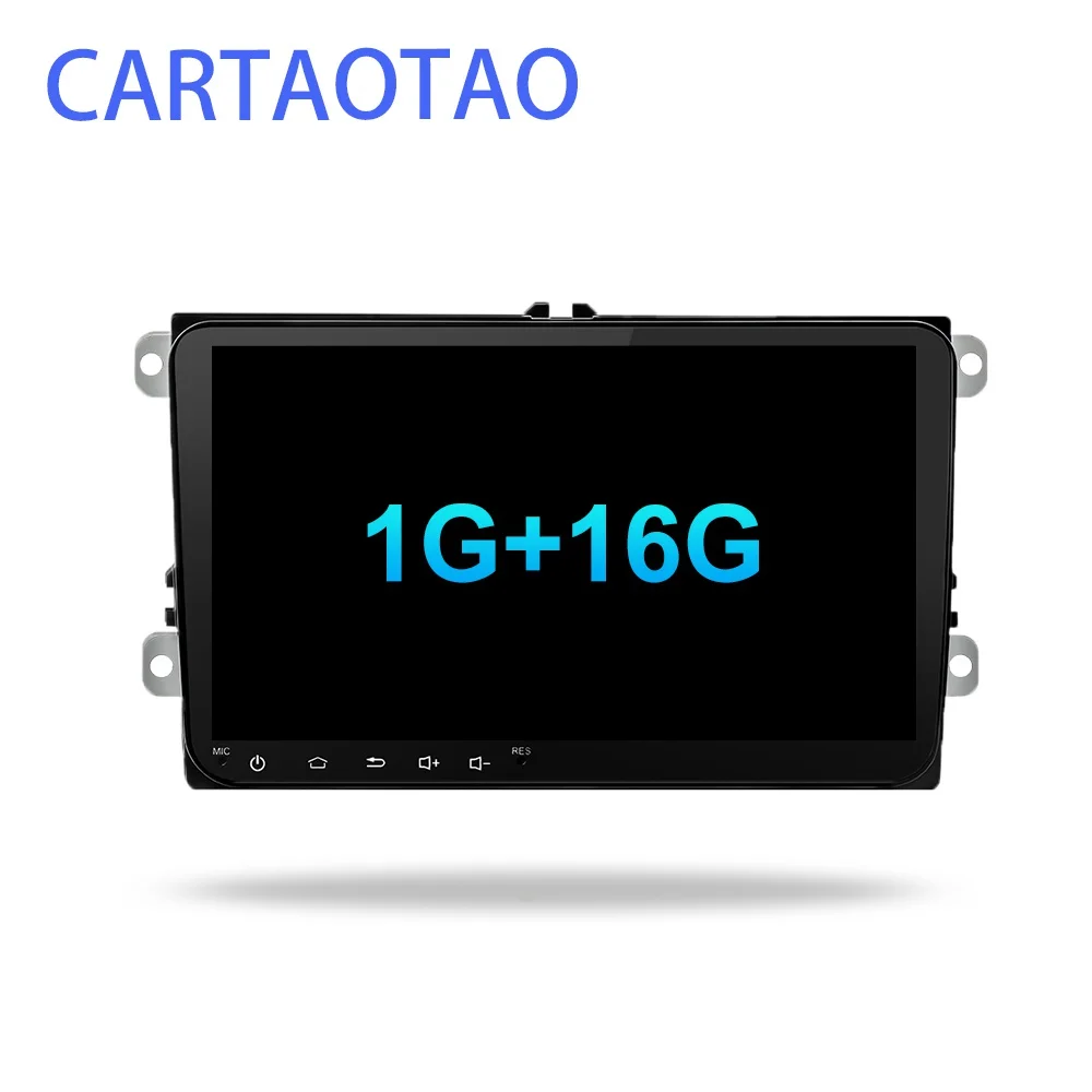G-702-VW-1G " Android 8.1 GO автомобильный радиоприемник GPS навигатор для Volkswagen Skoda Octavia Golf 5 6 Touareg Passat B6 Jetta polo Tiguan audio WIFI - Цвет: G-702-VW-1G