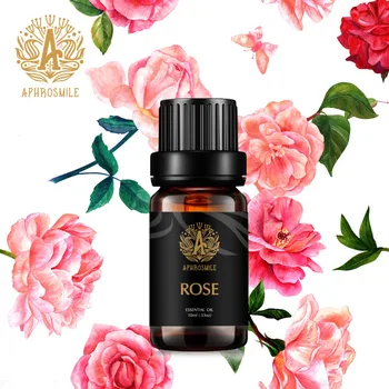 

100% Pure Peppermint Rose Essential Oil Natural Plant Therapy Lymphatic Detox Oil Natural Anti-Aging Body Massage Oil 10ml