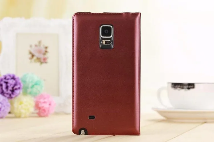 Slim Leather Wallet Case Flip Back Cover Battery Housing Carrying Bag With Card Holder Mask For Samsung Galaxy Note Edge N9150 kawaii samsung cases