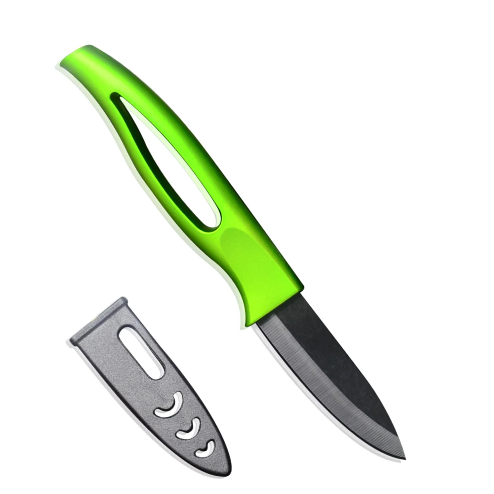Best ceramic knife 3 inch paring fruit knife ABS +TPR handle material